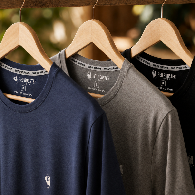 The Free Range Performance T-Shirt USA - Red Rooster Golf Inc.
