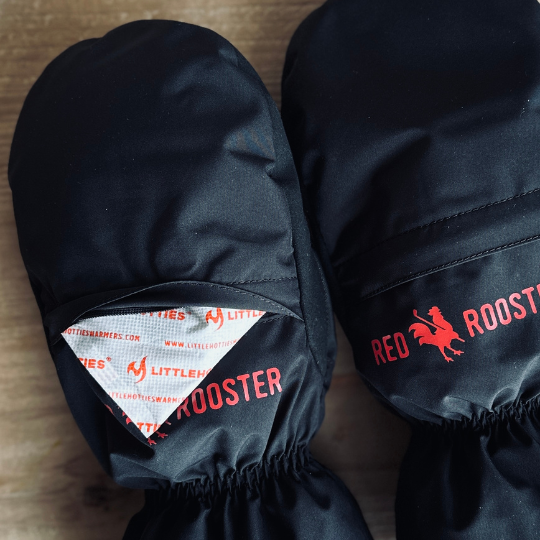 Winter Cart Mitts red rooster cover