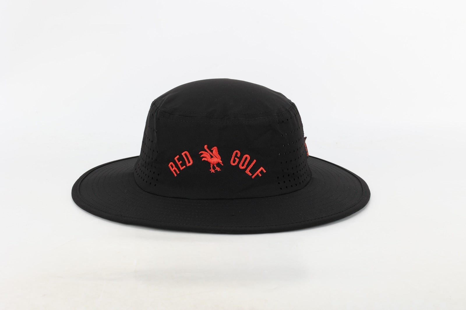 Bucket Hat Black - Red Golf Hats USA - Red Rooster Golf Inc.