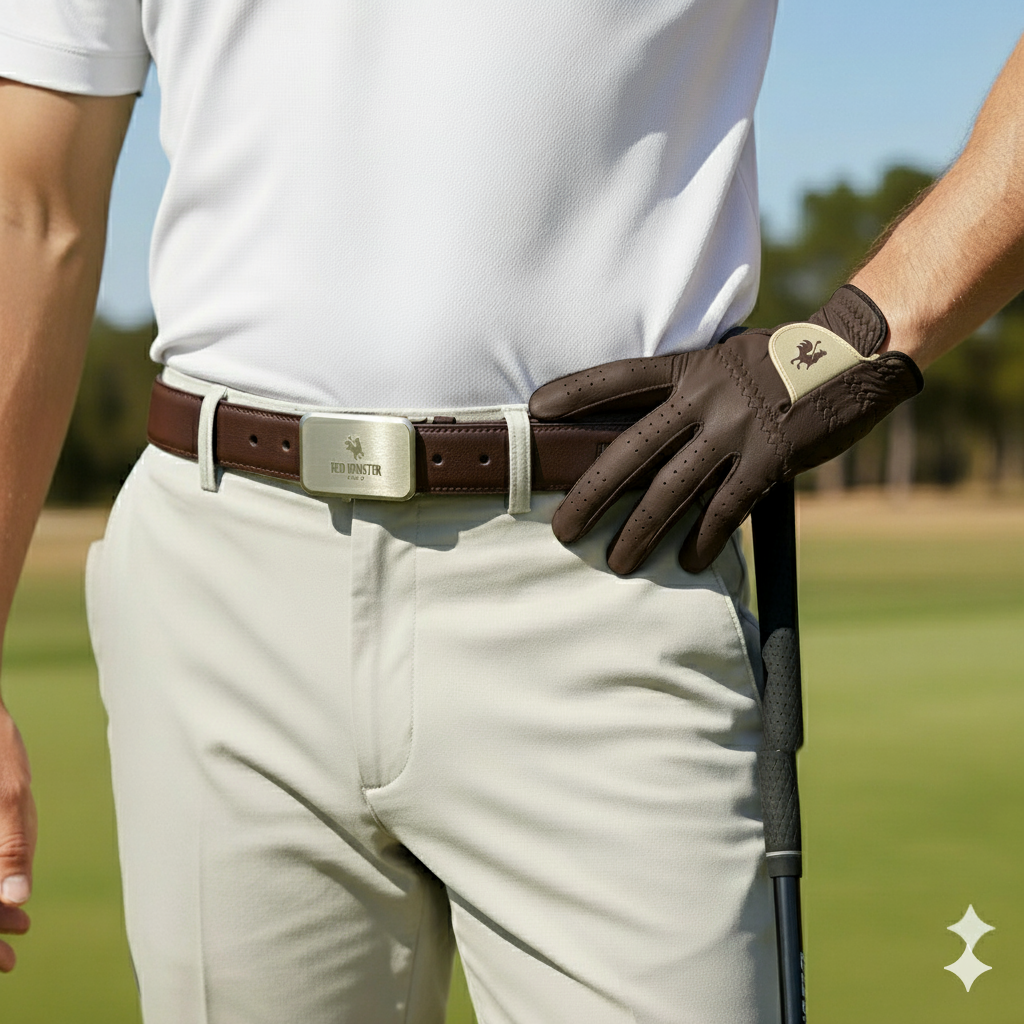 Leather Belt - 3 pack Golf Belt USA - Red Rooster Golf Inc.