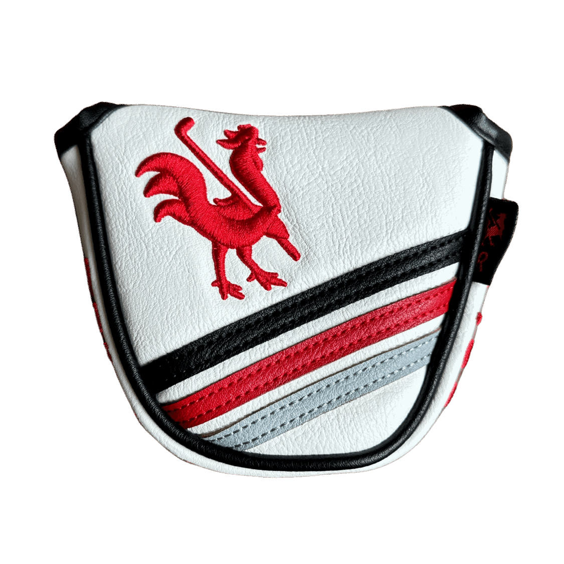 Mallet Putter - The Lair (White) Golf Club Headcovers Red Rooster Golf Inc.