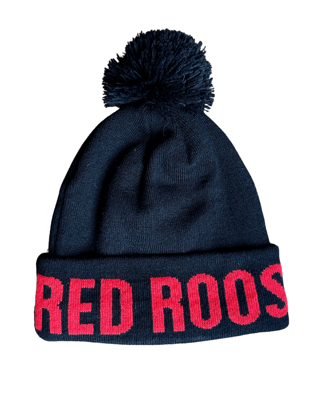 Winter Toque Black Red Winter Hats USA - Red Rooster Golf Inc.