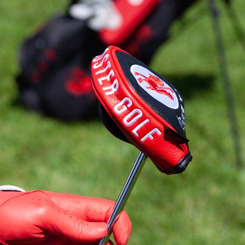Mallet Putter - The Lair (Red) Golf Club Headcovers Red Rooster Golf Inc.