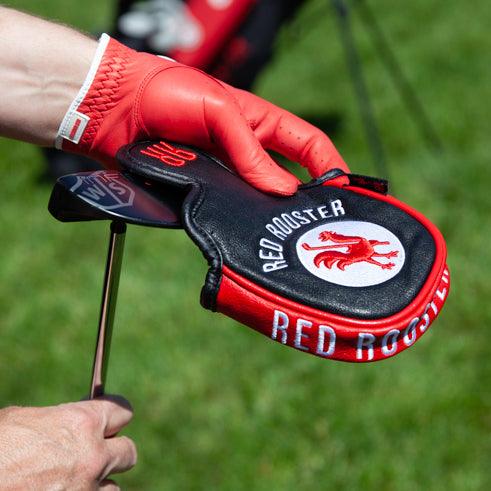 Mallet Putter - The Lair (Red) Golf Club Headcovers Red Rooster Golf Inc.