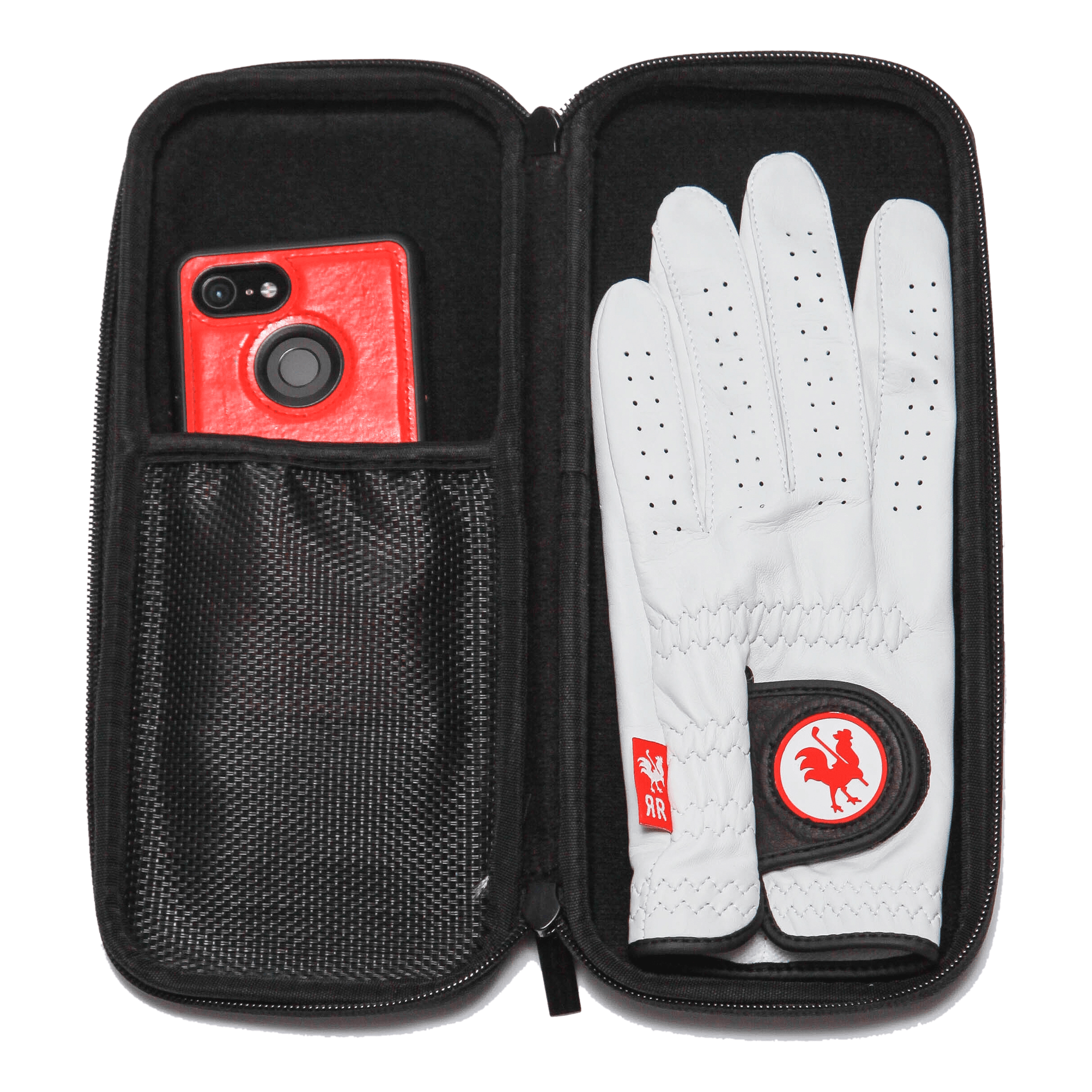 The Glove Compartment - Black Glove case USA - Red Rooster Golf Inc.