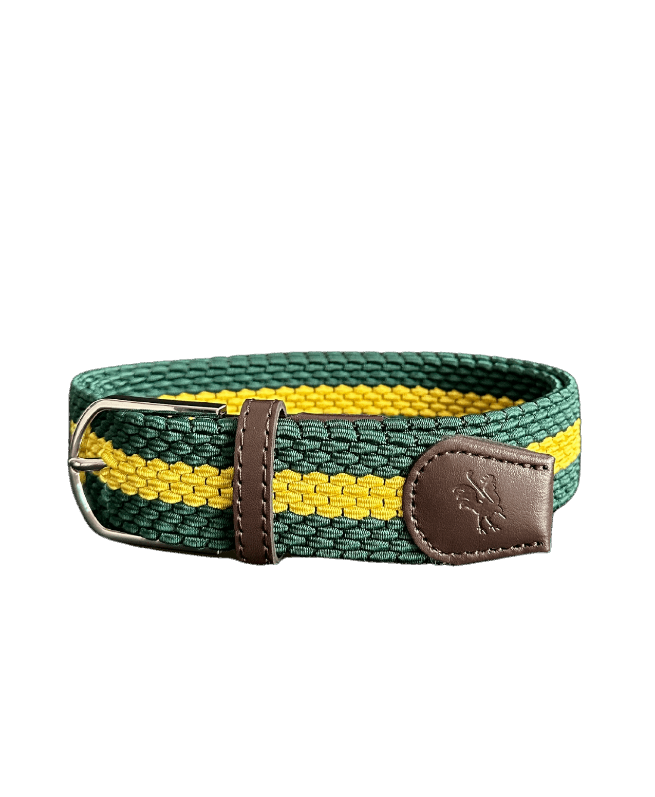 Braided Belt - Green and Yellow Golf Belt USA - Red Rooster Golf Inc.