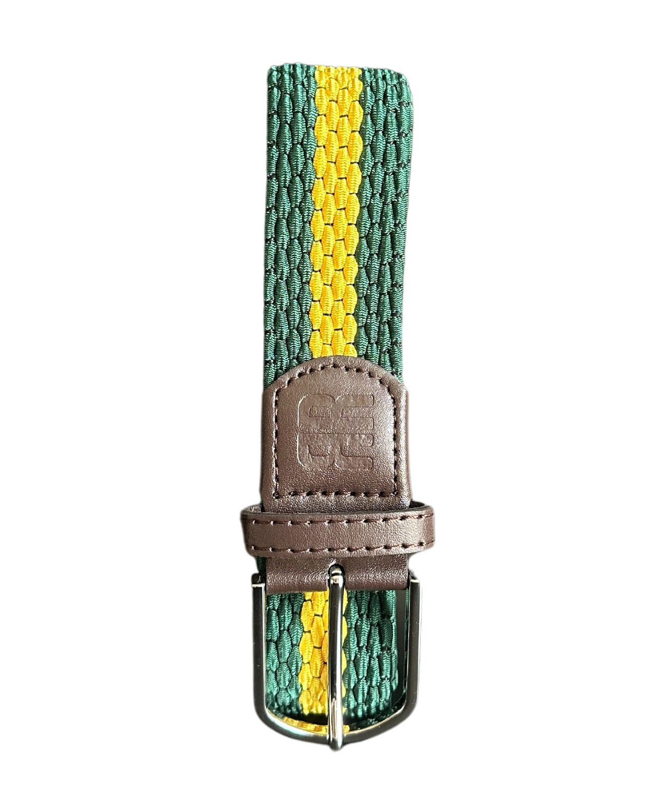 Braided Belt - Green and Yellow