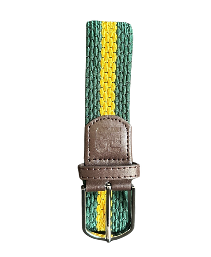 Braided Belt - Green and Yellow