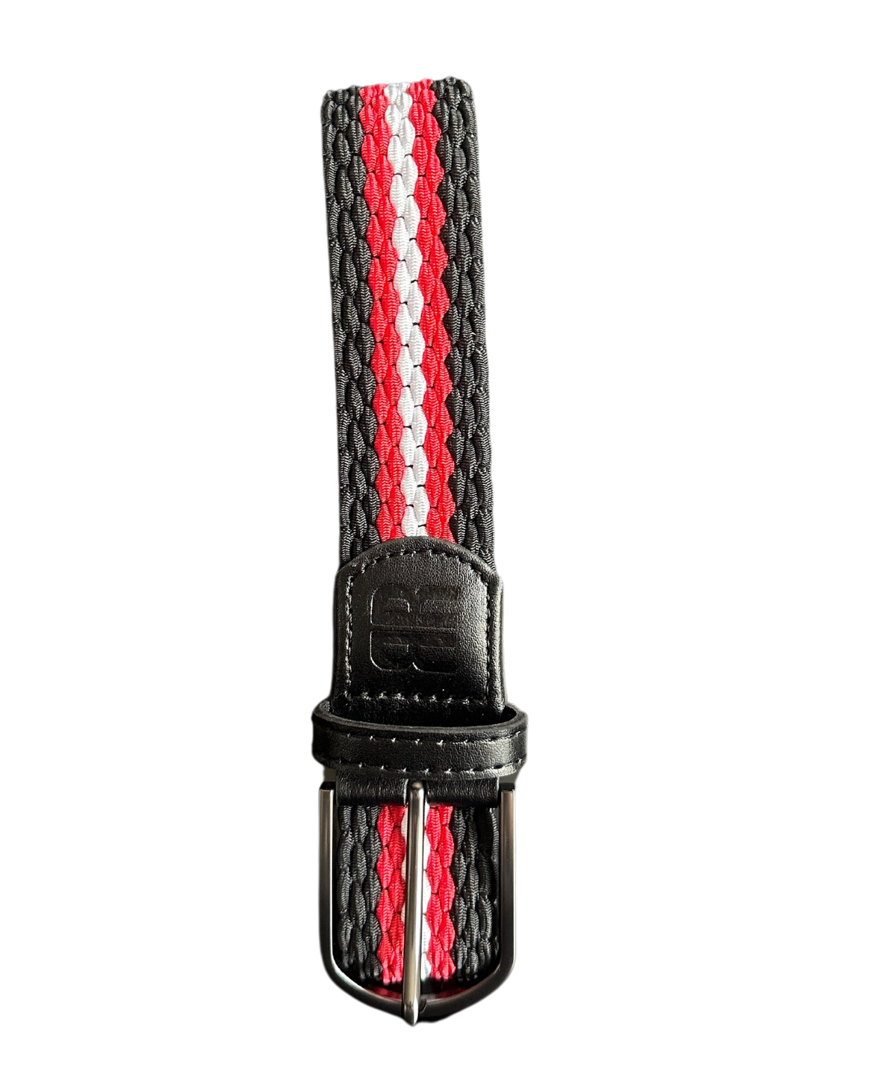 Braided Belt - Black and Red