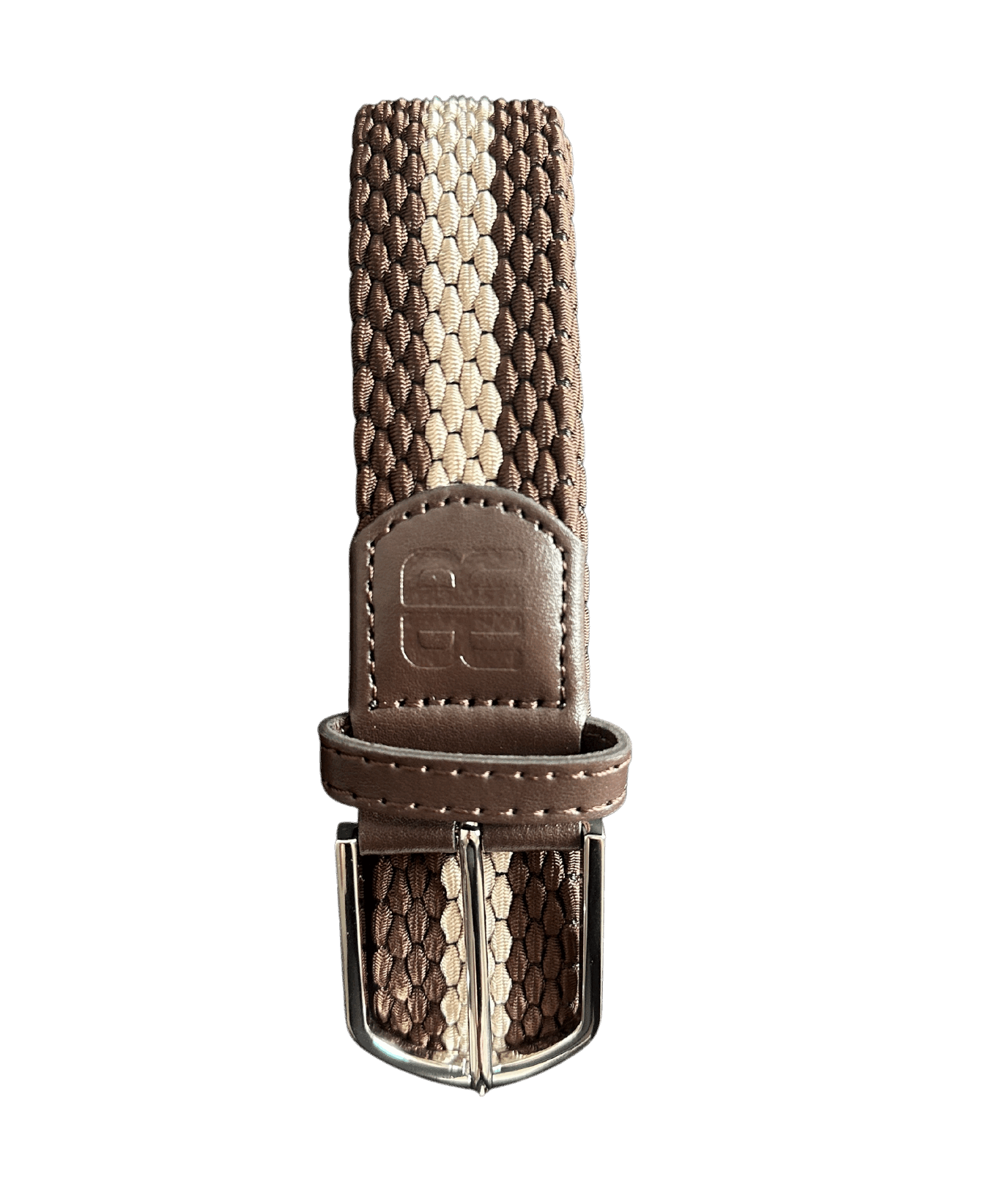 Braided Belt - Brown and Beige