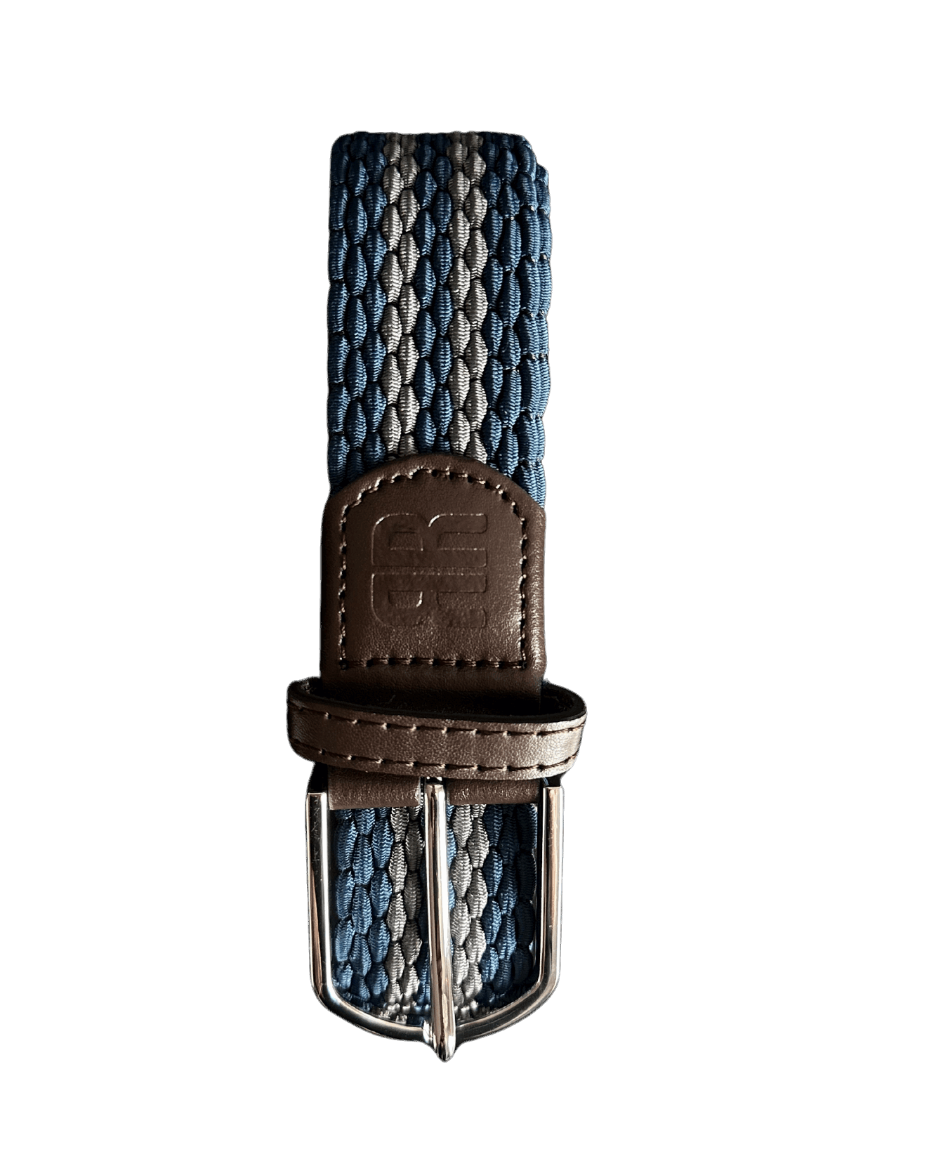 Braided Belt - Blue and Grey