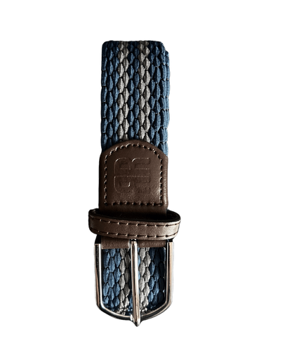 Braided Belt - Blue and Grey