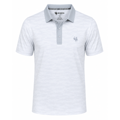 The Flock The Ghost (White Camo) Golf Polo USA - Red Rooster Golf Inc.