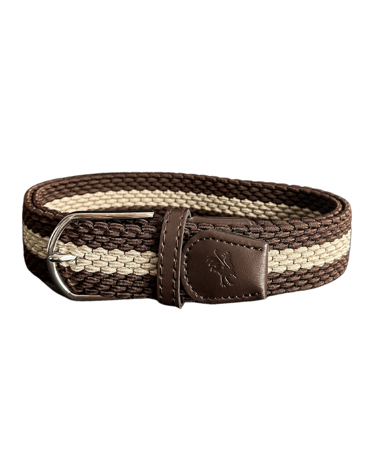 Braided Belt - Brown and Beige