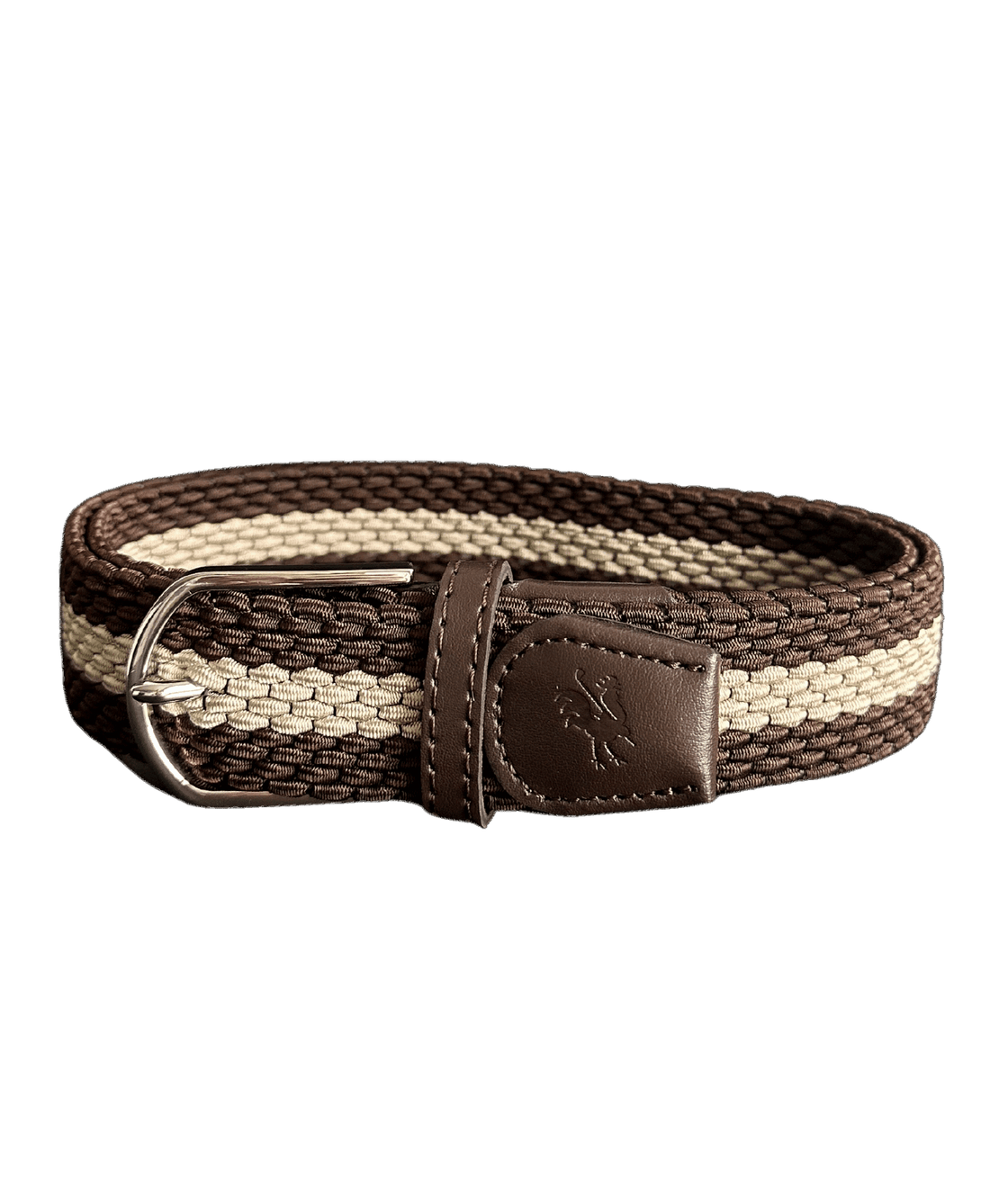 Braided Belt - Brown and Beige Golf Belt USA - Red Rooster Golf Inc.