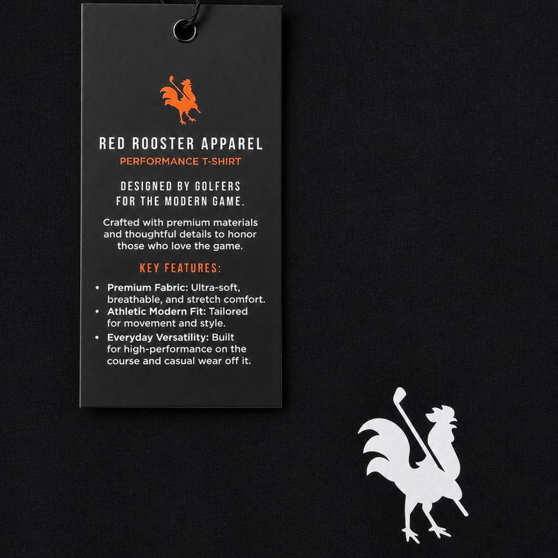 The Free Range Performance T-Shirt USA - Red Rooster Golf Inc.