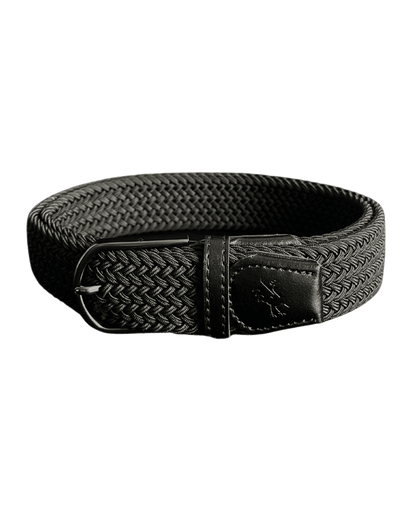 Braided Belt - Black Golf Belt USA - Red Rooster Golf Inc.