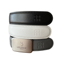 Leather Belt - 3 pack Black White Grey Golf Belt USA - Red Rooster Golf Inc.