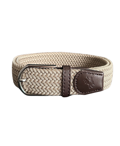 Braided Belt Beige Golf Belt USA - Red Rooster Golf Inc.