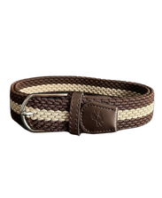 Braided Belt Brown Beige Golf Belt USA - Red Rooster Golf Inc.