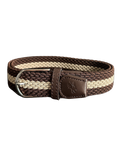 Braided Belt Brown Beige Golf Belt USA - Red Rooster Golf Inc.