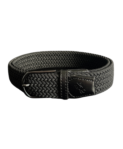 Braided Belt Black Golf Belt USA - Red Rooster Golf Inc.