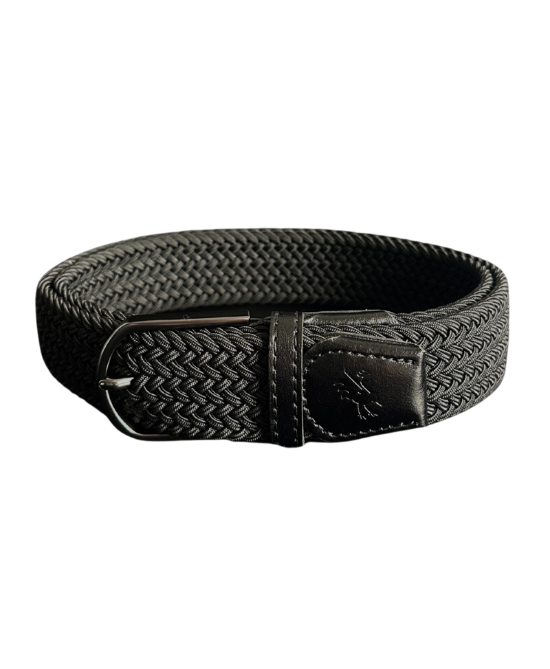 Braided Belt Black Golf Belt USA - Red Rooster Golf Inc.