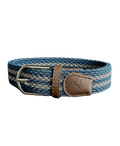 Braided Belt Blue Grey Golf Belt USA - Red Rooster Golf Inc.