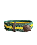 Braided Belt Green Yellow Golf Belt USA - Red Rooster Golf Inc.