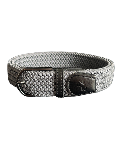 Braided Belt Grey Golf Belt USA - Red Rooster Golf Inc.
