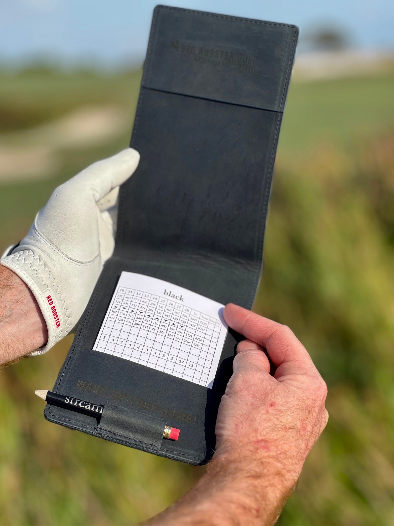 Leather Scorecard Holder Scorecard Holder USA - Red Rooster Golf Inc.