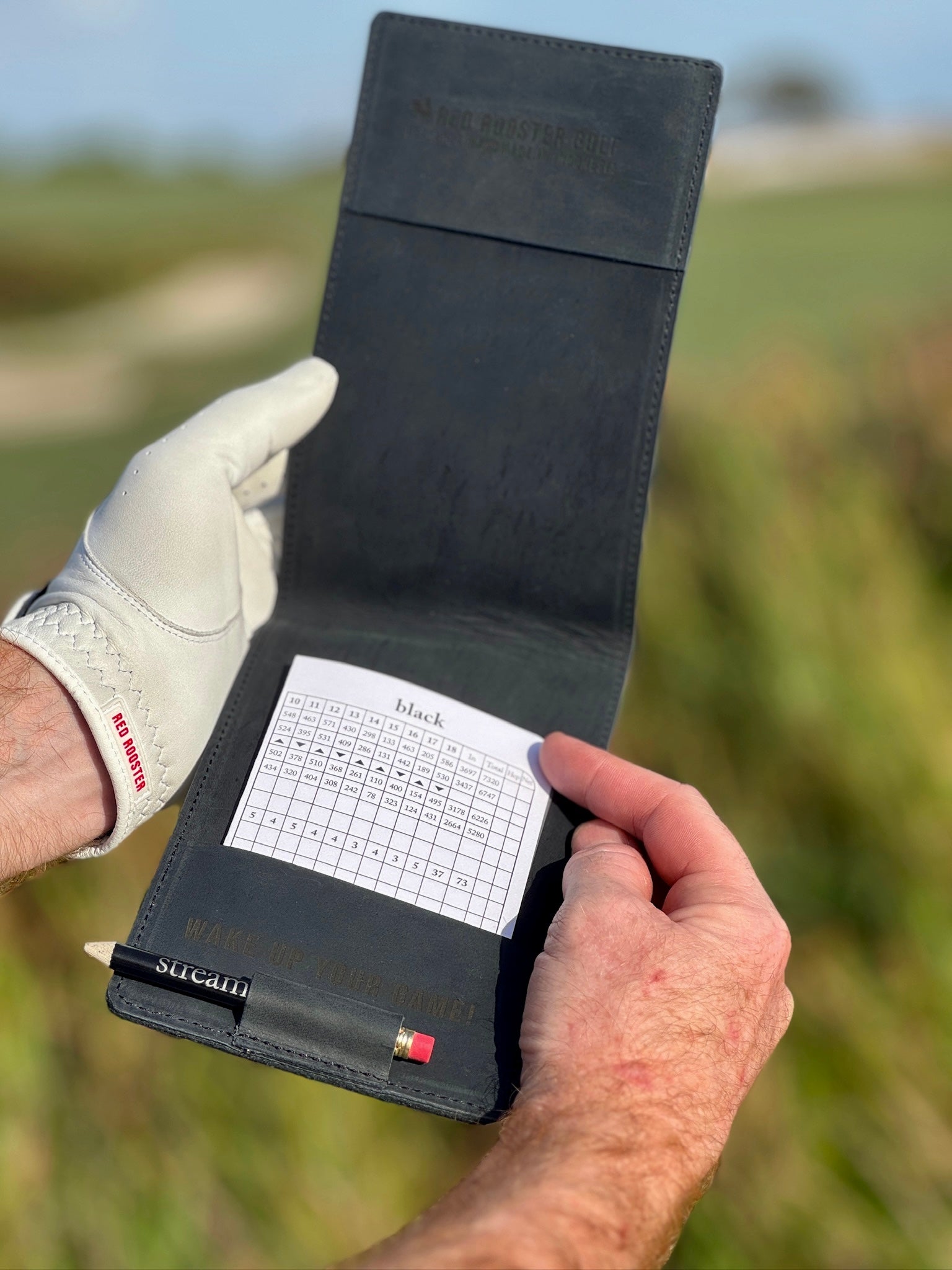 Leather Scorecard Holder Scorecard Holder USA - Red Rooster Golf Inc.
