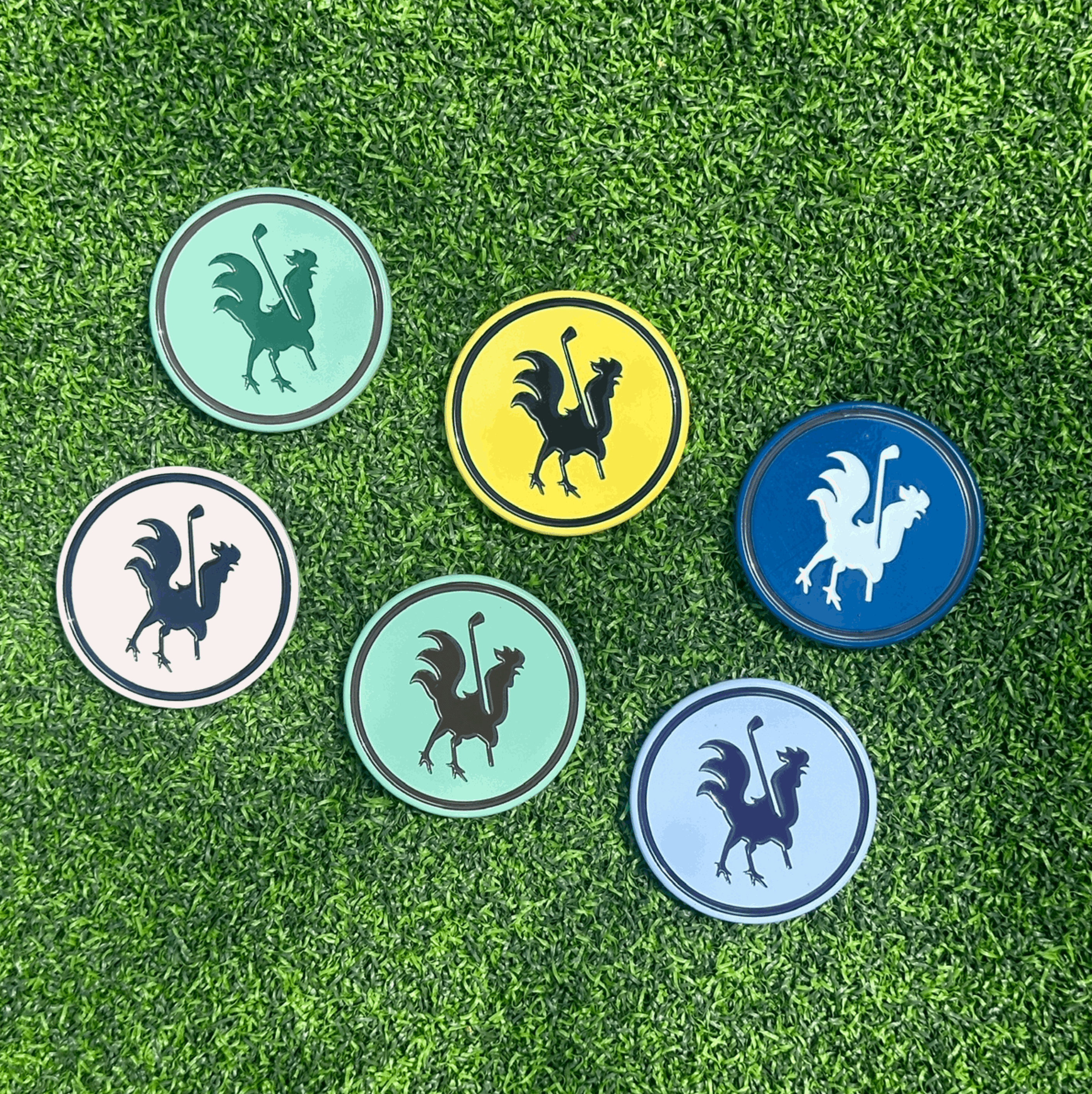 The Clutch - Ball Markers Ball Markers USA - Red Rooster Golf Inc.