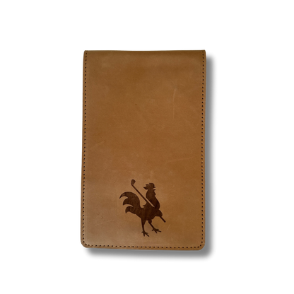 Leather Scorecard Holder Brown Scorecard Holder USA - Red Rooster Golf Inc.
