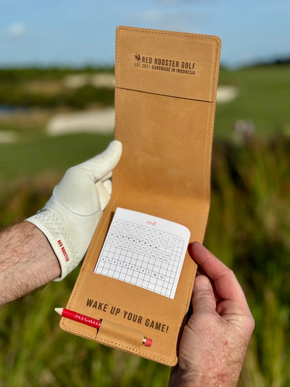 Leather Scorecard Holder Scorecard Holder USA - Red Rooster Golf Inc.
