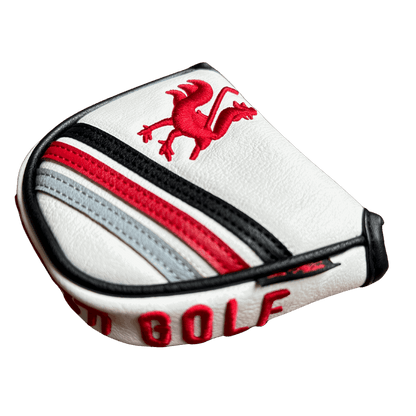 Mallet Putter - The Lair (White) Golf Club Headcovers Red Rooster Golf Inc.