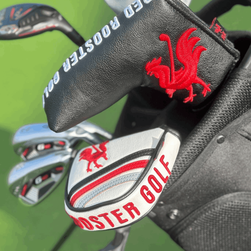 Mallet Putter - The Lair (White) Golf Club Headcovers Red Rooster Golf Inc.