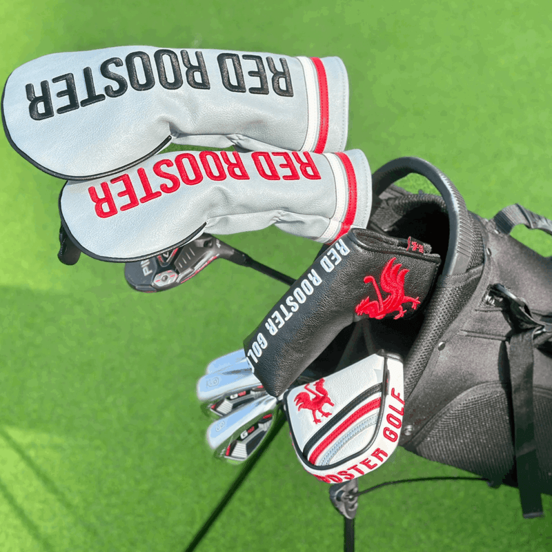 Mallet Putter - The Lair (White) Golf Club Headcovers Red Rooster Golf Inc.