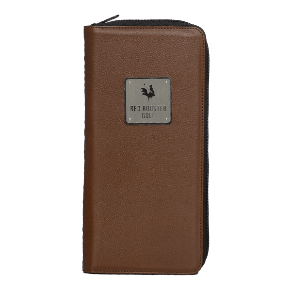 The Cockpit Brown (Metal Logo) Glove case USA - Red Rooster Golf Inc.