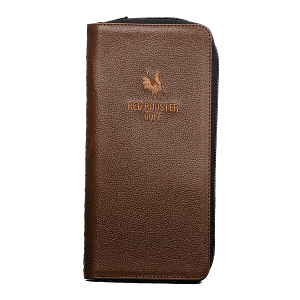 The Cockpit Brown (Embroidered Logo) Glove case USA - Red Rooster Golf Inc.