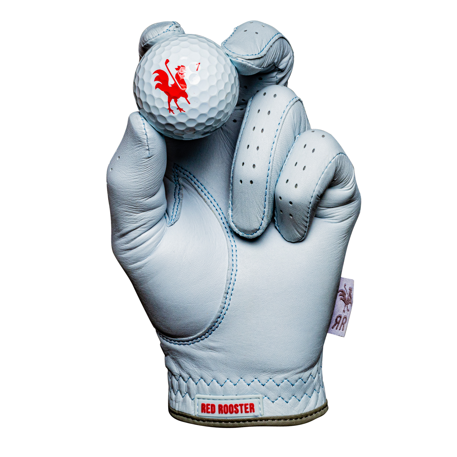 The Sultan golf glove holding  golf ball