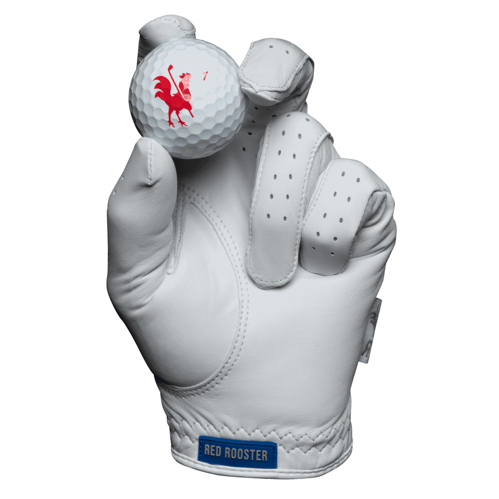 The Benny White Golf Glove with Blue Accents | Red Rooster Golf