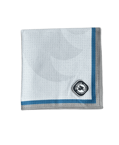 The Fluff Magnet Mini Blue White Golf Towels Red Rooster Golf Inc.