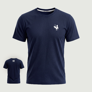 The Free Range Navy Performance T-Shirt USA - Red Rooster Golf Inc.