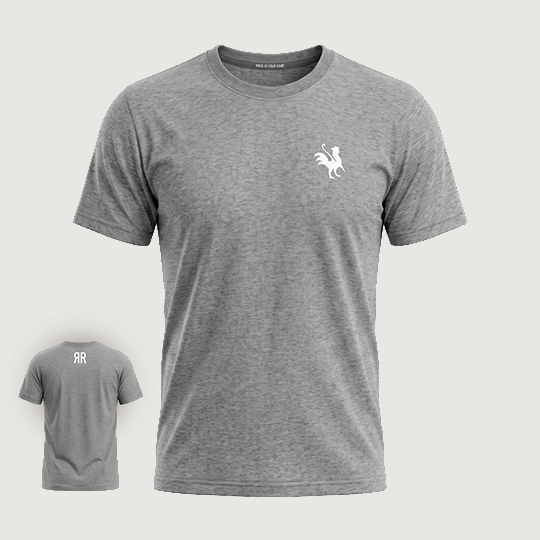 The Free Range Heather Grey Performance T-Shirt USA - Red Rooster Golf Inc.