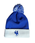 Winter Toque Blue White Winter Hats USA - Red Rooster Golf Inc.