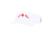Visor - Classic Fit White Hats USA - Red Rooster Golf Inc.