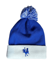 Winter Toque Blue White Winter Hats USA - Red Rooster Golf Inc.