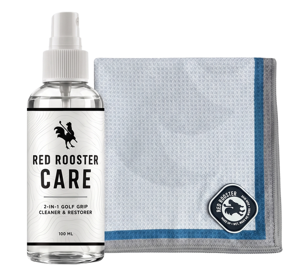 Towel + Grip Cleaner Bundle Golf Grip Cleaner USA - Red Rooster Golf Inc.