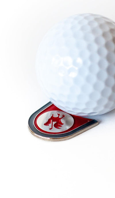 The Coop ball marker with golf ball